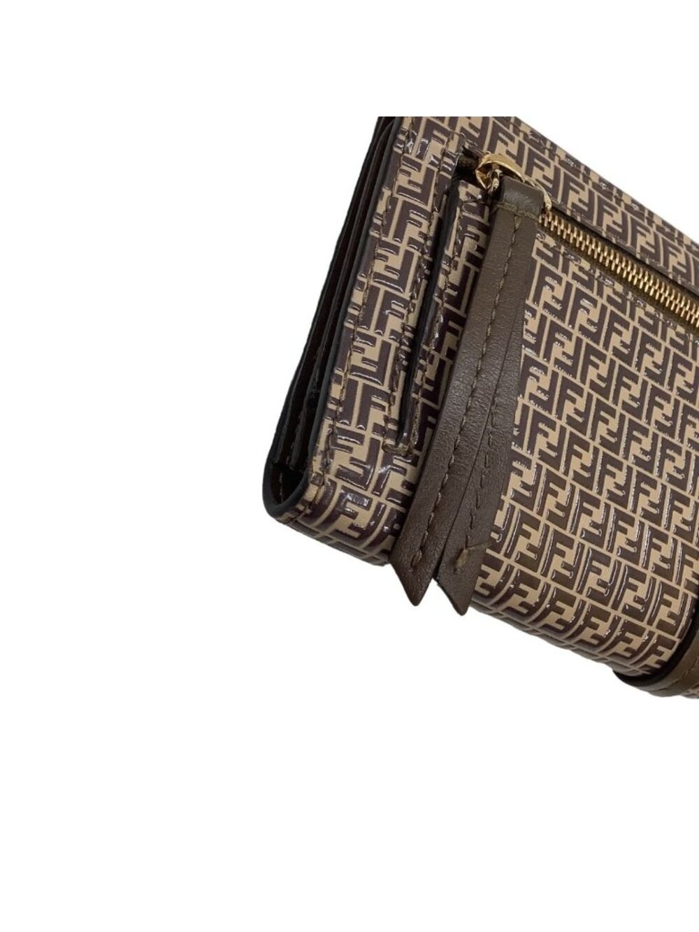 Fendi Wallet Micro FF Pattern Brown - Picture 4 of 7